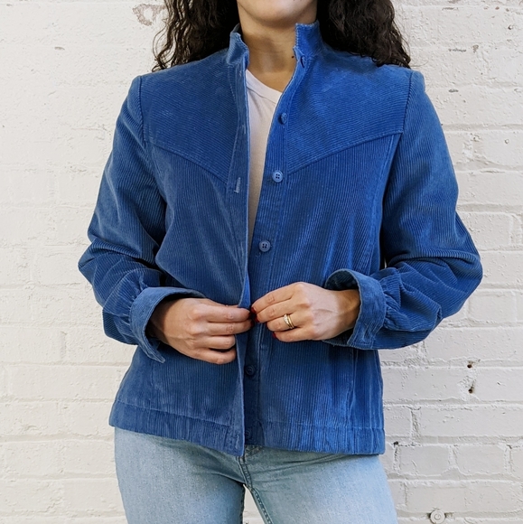 Vintage Corduroy Jacket, Blue | Country Suburban's | Small - Picture 1 of 5